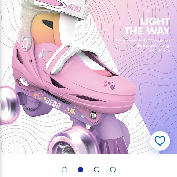 Neon Pink and Purple Roller Skates / Inline Skates - Picture 5 of 5